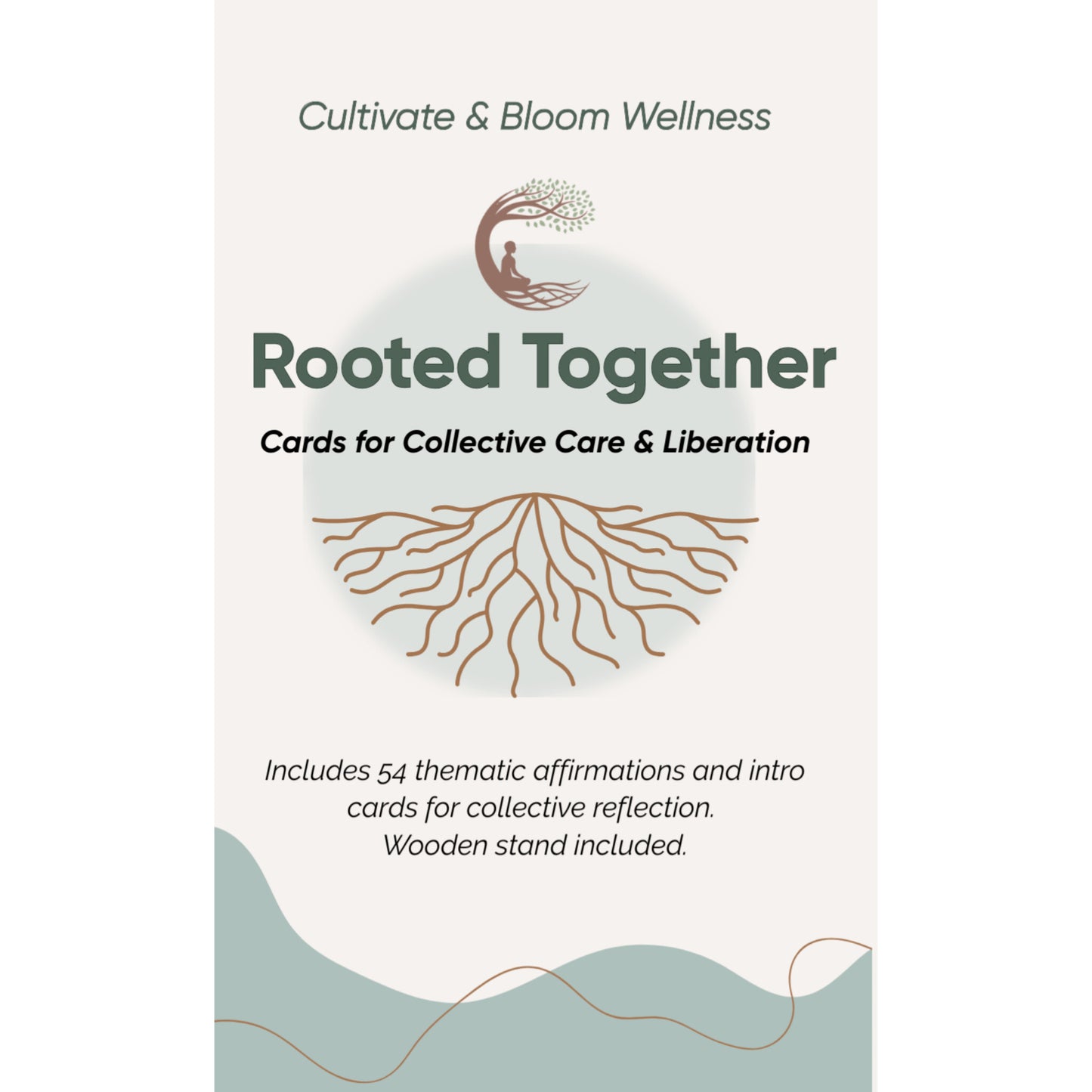 "Rooted Together" Cards for Collective Wellness and Liberation Affirmation Card deck
